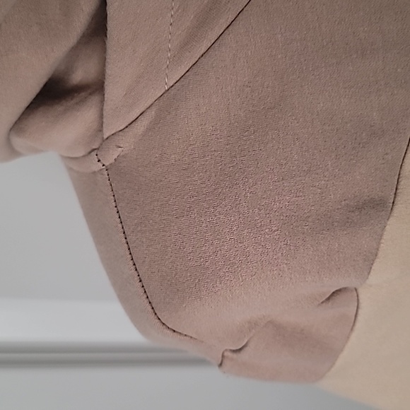 Ampersand Ave Madrid XL Tan and Black Casual Comfy Colorblock Hoodie Sweatshirt - Picture 5 of 14